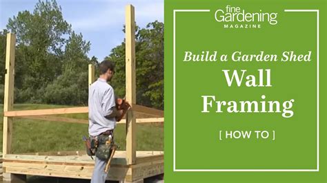 build  garden shed wall framing youtube
