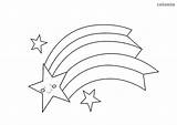 Stern Malvorlage Comets Schweif Ausmalbild Ausmalen Sterne Comet sketch template