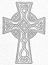 Cruz Printable Croce Kreuz Celtica Circulo Keltische Designlooter Celta Repujado Croci Keltisches Crosses Colouring sketch template