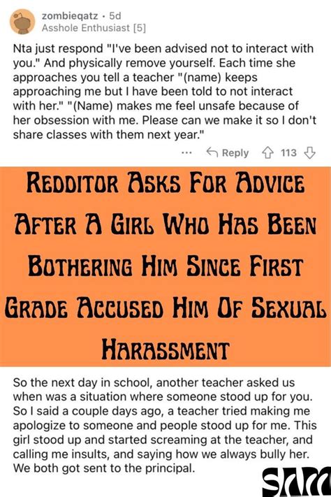 redditor asks for advice after a girl who has been bothering him since