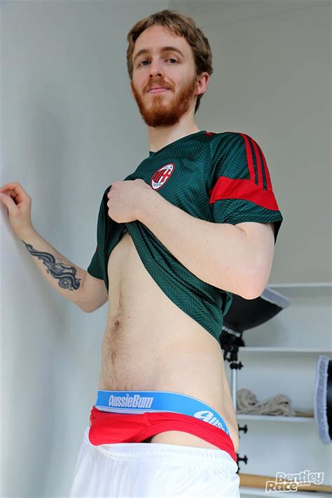 ginger jock busts out his big uncut cock and hairy balls hung amateurs