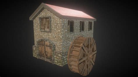 old watermill 3d model by cordy [77e7667] sketchfab
