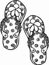 Slipper Wecoloringpage Slippers sketch template
