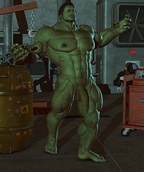 Rule 34 3d Barefoot Feet Green Skin Huge Cock Hulk Male Only Marvel