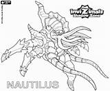 Invizimals Nautilus Shadow Zone sketch template