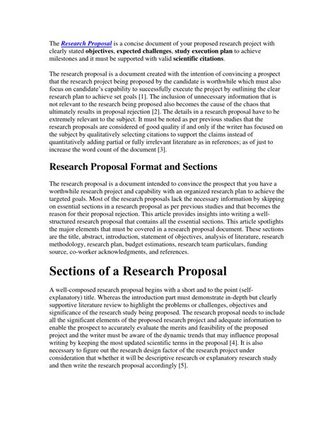 research proposal  format  edition