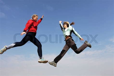 jump stock image colourbox