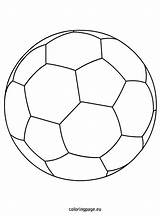 Soccer Ball Coloring Pages Balls Sports Football Locker Door Printable Craft Color Szablony Small Getcolorings Print Nike Desk Crafts Signs sketch template