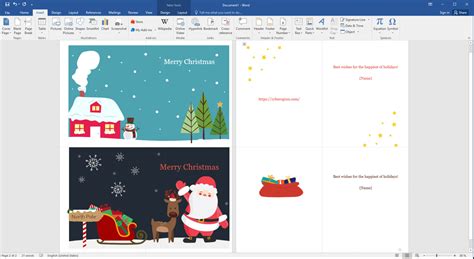 create greeting cards  ms word  cyberogism