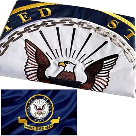 us navy emblem flag double sided 2x3 outdoor heavy duty navy naval