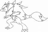 Pokemon Coloring Zoroark Pages Di Para Colorear Lycanroc Mega Pokémon Drawings Pikachu sketch template