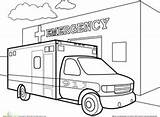 Ems Emt Vehicles Rescue Ambulance Ausmalbilder Paramedic Ambulances Worksheet Firefighter Malvorlagen Divyajanani sketch template