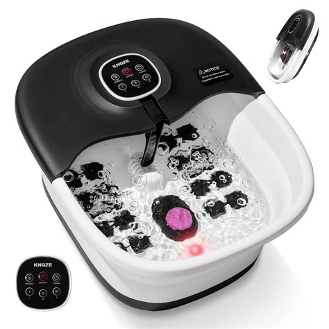 knqze collapsible foot spa bath  heat remote control temperature