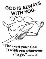 Coloring God Pages Always Vbs School Made Sheet Animals Emma Preschool Crafts Factory Fun Maker Bubba Colouring Bible Whale Jesus sketch template