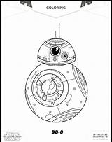 Colorear Awakens Force Bb8 sketch template