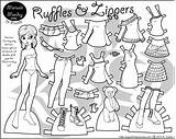 Marisole Ruffles Zippers Paperthinpersonas Friend Bonecas sketch template