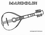 Mandolin Line Coloring Pages Clipart Guitar Drawing Musical Para Instruments Mandolina Outline Kids Printable Dibujar Music Tattoo Instrument Sheets Search sketch template