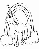 Unicorn Coloring Pages Printable Kids Animal sketch template