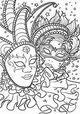 Carnaval Coloriage sketch template