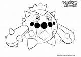 Cacnea Pokemon Coloring Pages Printable Kids sketch template
