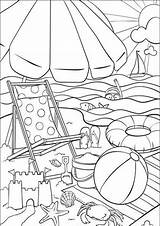 Coloring Pages Summer Beach Easy Print Tulamama Printable Adult Sheets Kids Fun sketch template