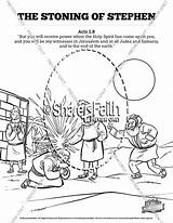 Stephen Coloring Acts Stoning Sunday School Pages Colouring Search Find Church Vbs sketch template