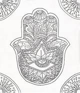 Hamsa Coloring Pages Mandala Hand Adult Evil Eye Tattoo Malvorlagen Color Ideen Orientalische Buch Wenn Mal Du Printable Imgarcade Template sketch template