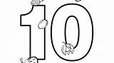 Number Ten Coloring Pages Template Colouring Clipartmag Sketch sketch template
