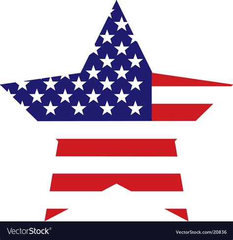 american flag star background royalty  vector image