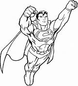 Superman Printable sketch template
