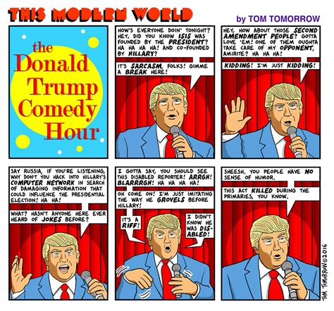 alternet comics tom tomorrow on the trump comedy hour