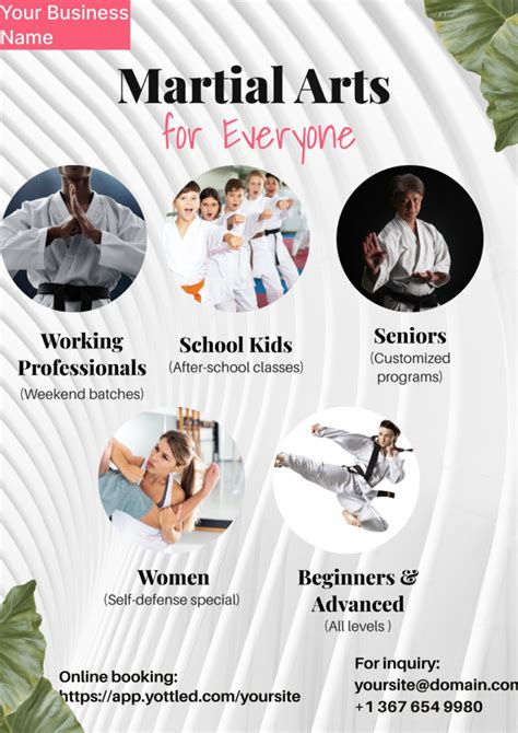 Martial Arts Advertising 7 Ready To Use Posters Flyers Templates