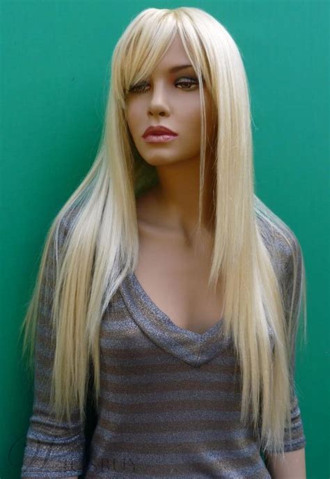 New Arrival Long Silky Straight Bleach Blonde Real