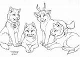 Wolf Lineart Wolves Natsumewolf Gift Drawing Deviantart Getdrawings Pups sketch template