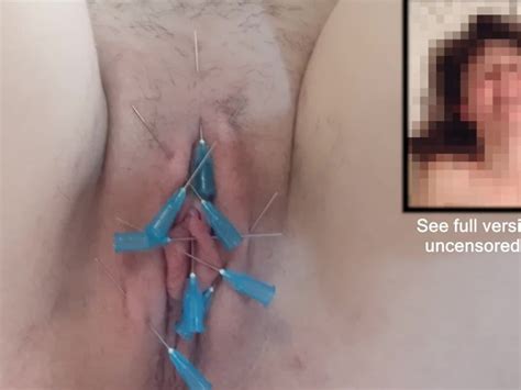 Needle Play Clit Nipples Vagina Piercings Painful Bdsm