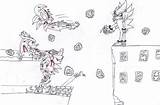 Nazo Vs Sonic Shadow Silver Coloring Pages Hedgehog Deviantart P1 Template sketch template