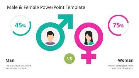 male female infographics powerpoint templates slidemodel