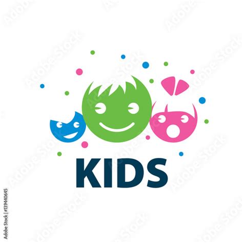 vector logo kids stock image  royalty  vector files  fotoliacom pic