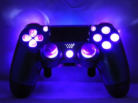 video game controller lit   purple light