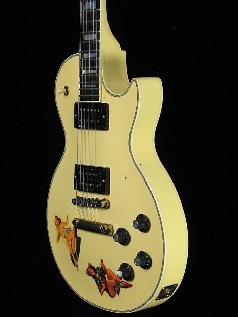 Gibson Steve Jones Les Paul Custom 2008 Antique Yellow Reverb