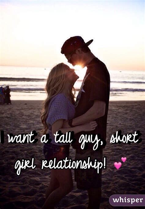 i want a tall guy short girl relationship 💕