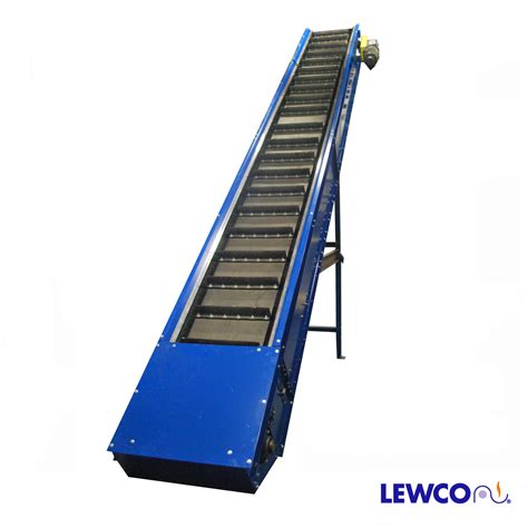 heavy duty cleated roller bed belt conveyor lewco conveyors