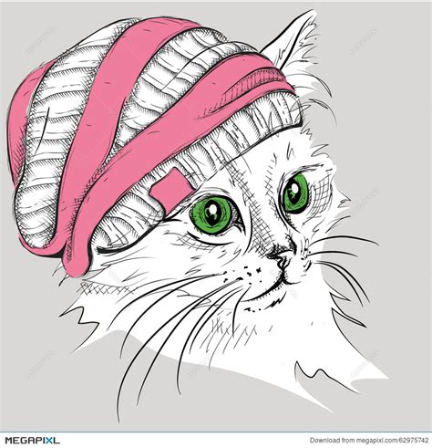 cat   hat vector  vectorifiedcom collection  cat   hat