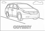 Honda Coloring Odyssey Pages Ae86 Kids Cr Template sketch template