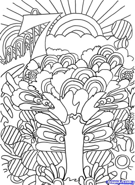 trippy coloring pages  print  adults hsw