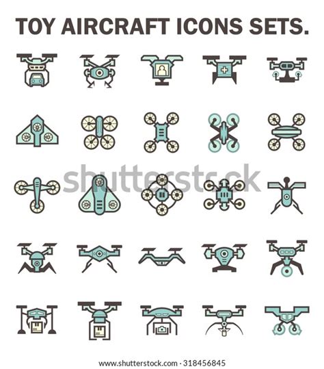 drone photography vector icon sets stock vector royalty