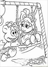 Muppet Coloring Babies Pages Baby Piggy Miss Printable Muppets Colouring Color Colorir Pintar Book Disney Swings Clipart Info Kids Drawings sketch template