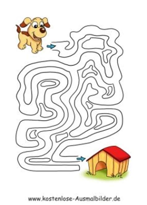 labyrinth vorlagen ausdrucken hunde labyrinth