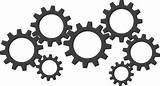 Cogs Gears Gear Cog Clipart Template Steampunk Interlocking Clip Coloring Pages Pluspng Simple March Transparent Vector Logo Pulleys Templates Levers sketch template