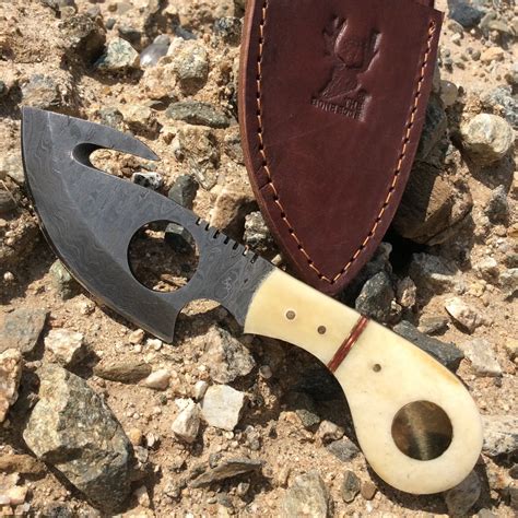 Theboneedge 7 Skinner Knife Hunting Tactical Sharp With Hook Sharp